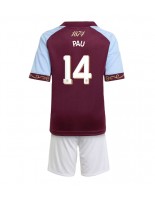 Aston Villa Pau Torres #14 Kotipaita Lasten 2025-26 Lyhythihainen (+ shortsit)
